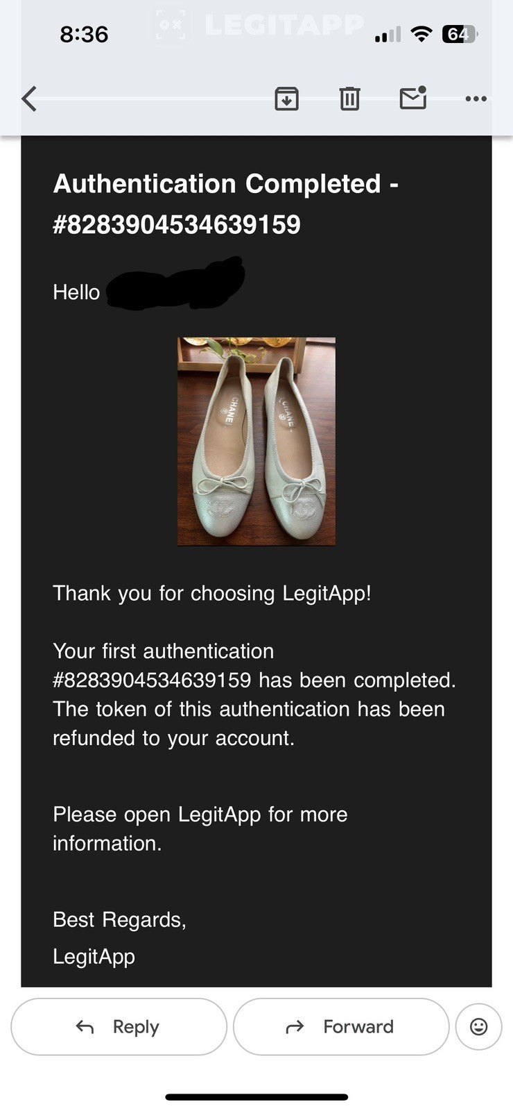Chanel Ballet Flats, Plaster White with Mint and Silver Toe