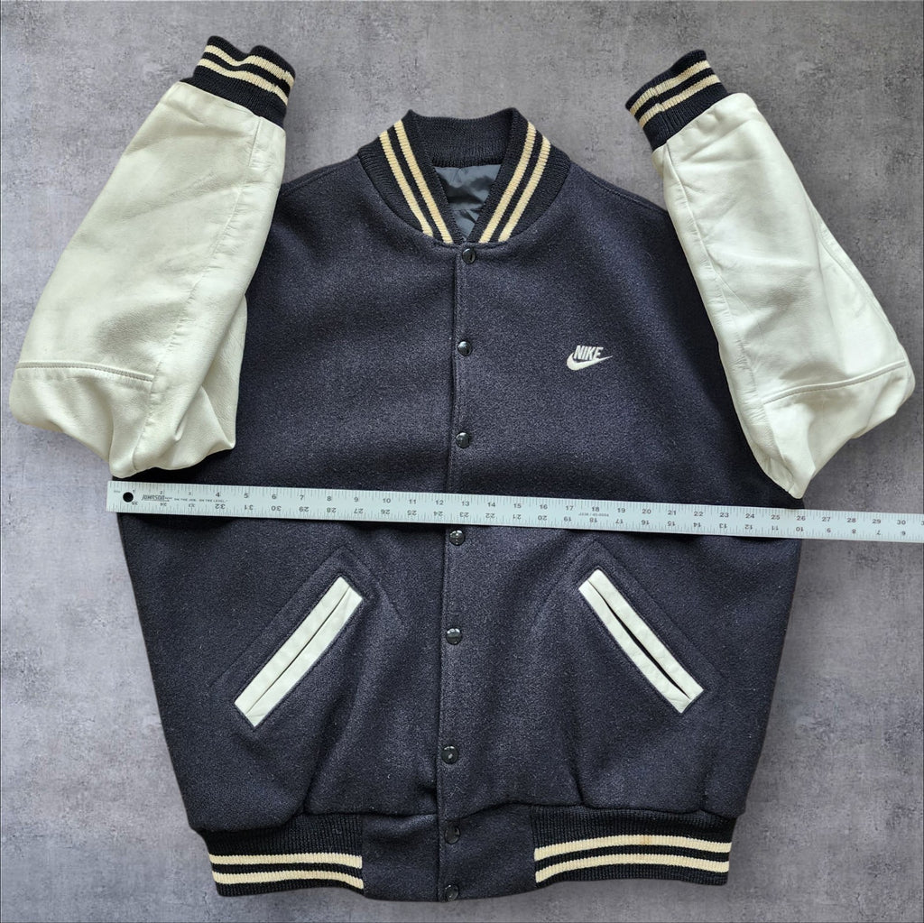 Nike Varsity Wool and Leather Jacket