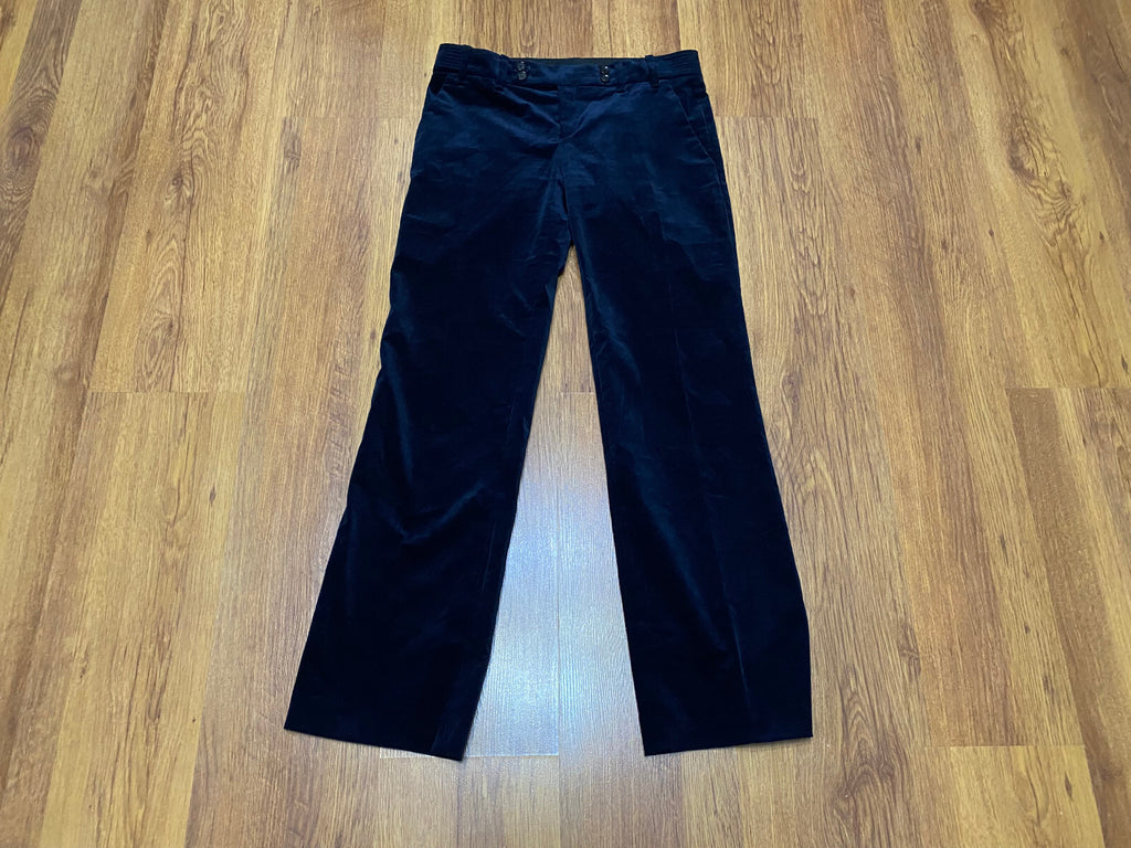 Gucci Indigo Velvet Straight Trousers