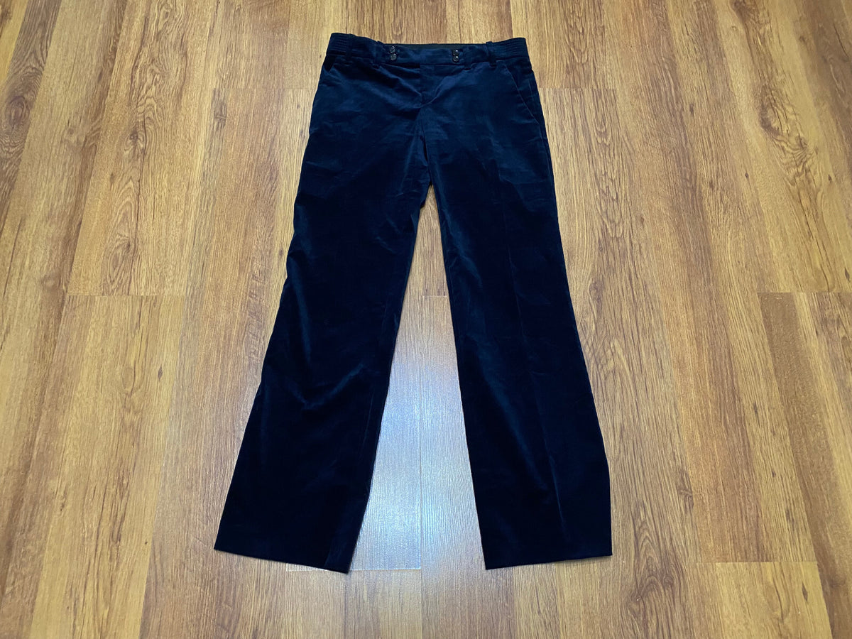 Gucci Indigo Velvet Straight Trousers
