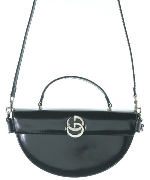Gucci Half Moon Shoulder Bag, Black Calf Leather
