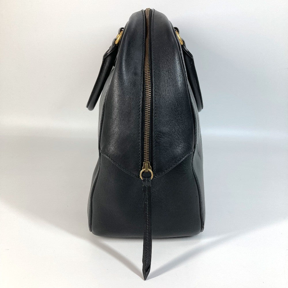 Gucci Black Leather Duffle Bag
