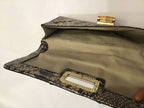 Handmade Python Skin Clutch Wallet With Pen Holder