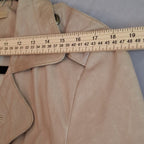 Wilsons Leather Maxima Beige Belted Short Leather Jacket