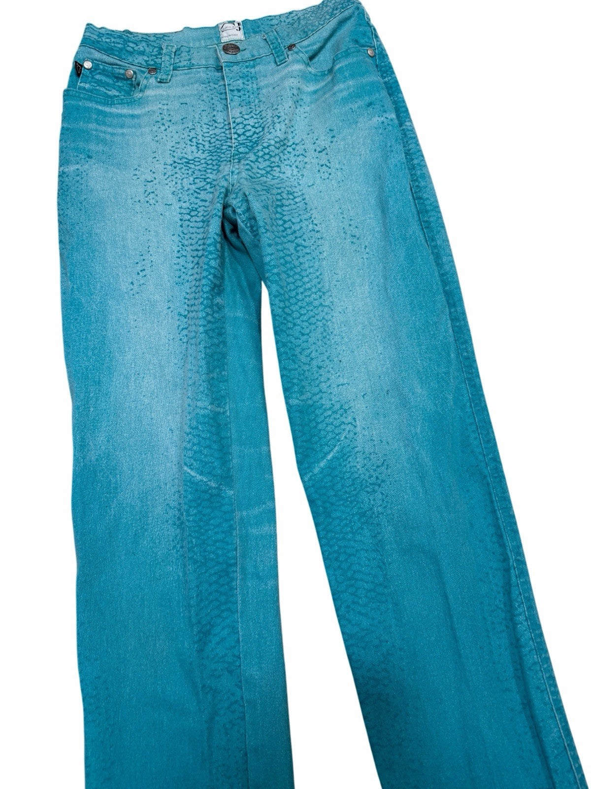Just Cavalli Blue Python Print Jeans