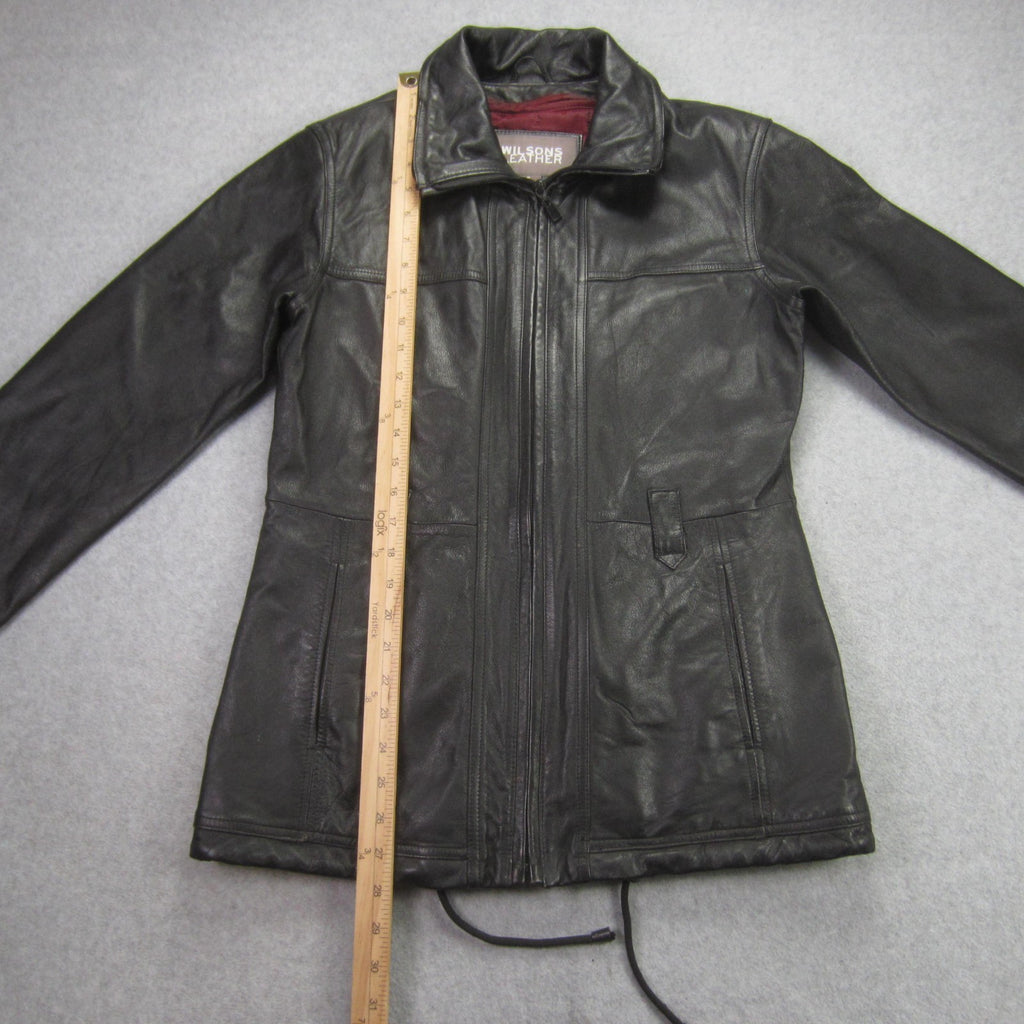 Wilsons Leather Jacket - Black Leather with Removable Thinsulate Liner