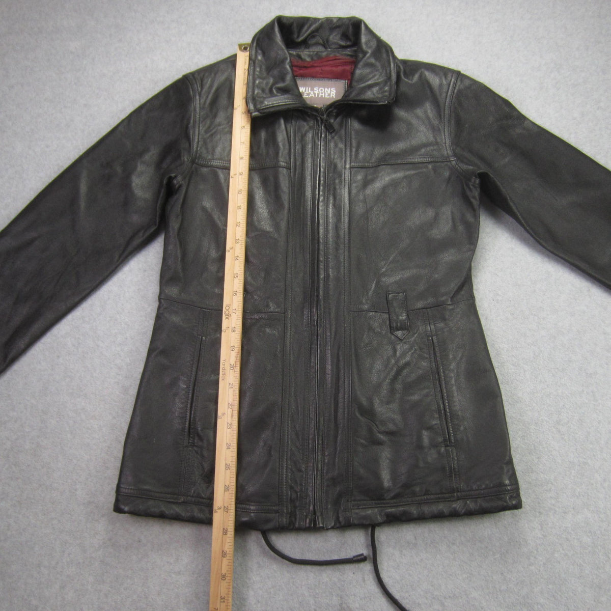 Wilsons Leather Jacket - Black Leather with Removable Thinsulate Liner