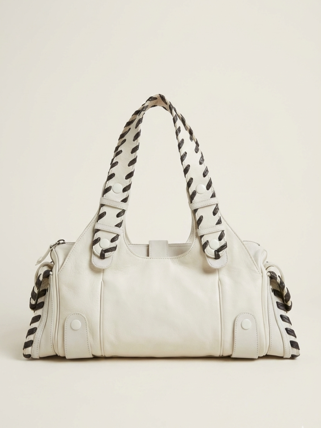 Early 2000s Chloé Silverado White Leather Bag – Large