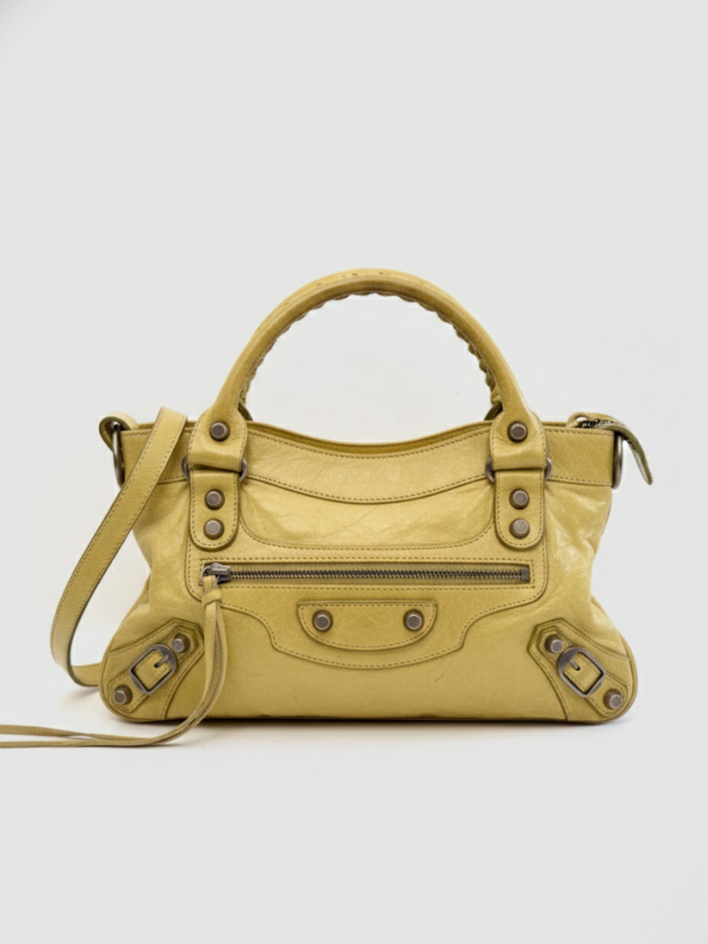 Balenciaga The City Mini 2Way Hand Bag Leather Y2K Vintage 90s Rare