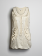 Balenciaga 2009 Silk Tank Blouse in Cream