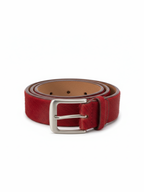 Gap Vintage Genuine Leather Red Pony Hair Belt