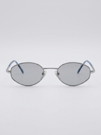 Vintage Gucci GG Oval Metal Eyeglasses Frames