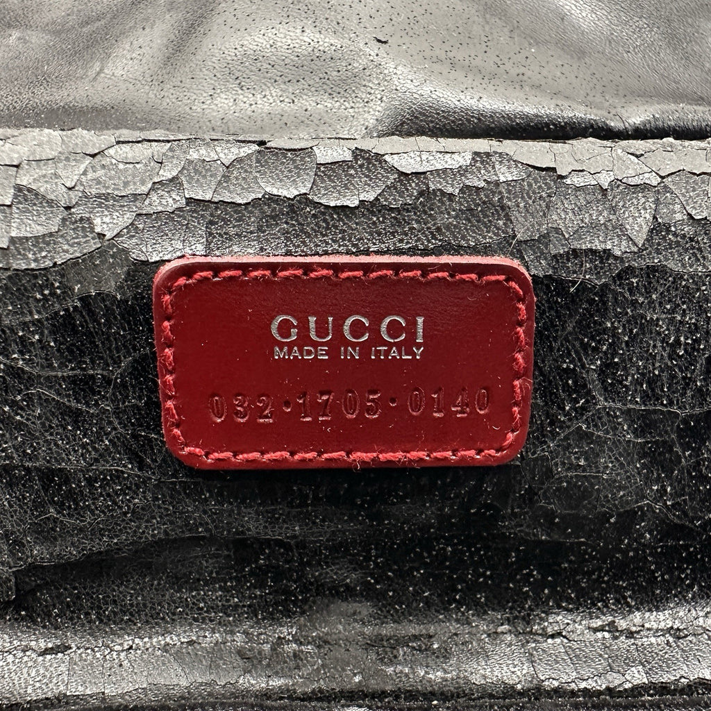 Gucci Horsebit Vanity Case in Red Suede