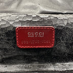 Gucci Horsebit Vanity Case in Red Suede