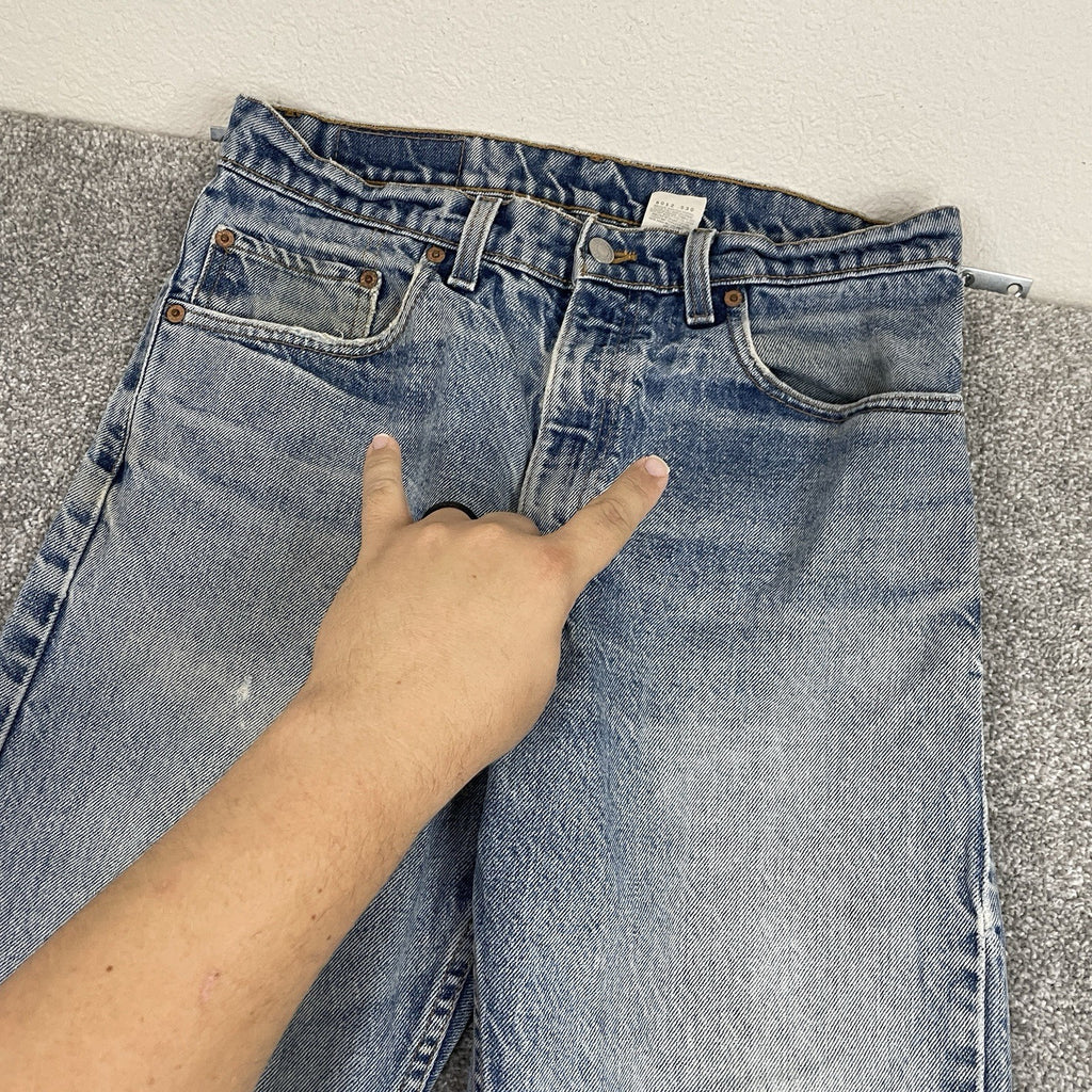 Levi's 505 Distressed Denim Jeans, Faded Wash