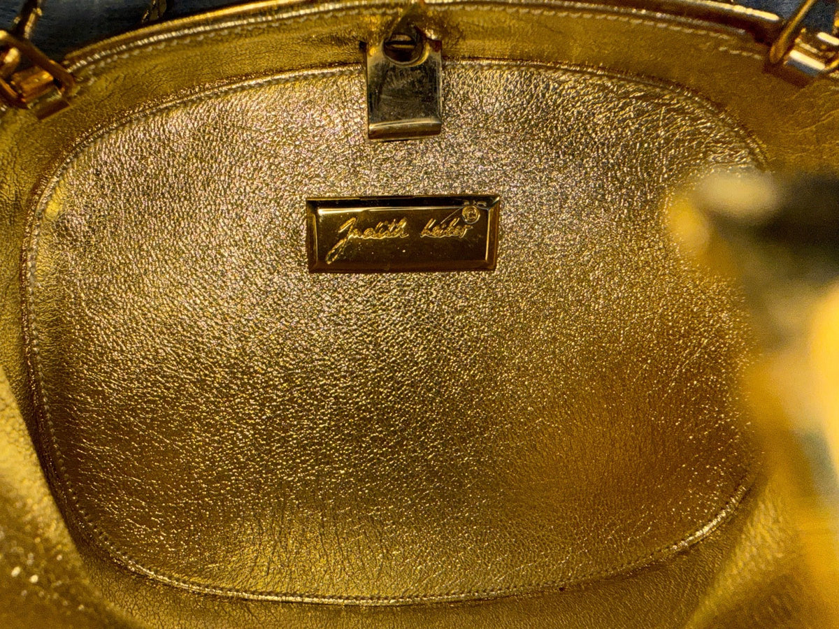 Judith Leiber Crystal Clutch, Gold Rhinestone