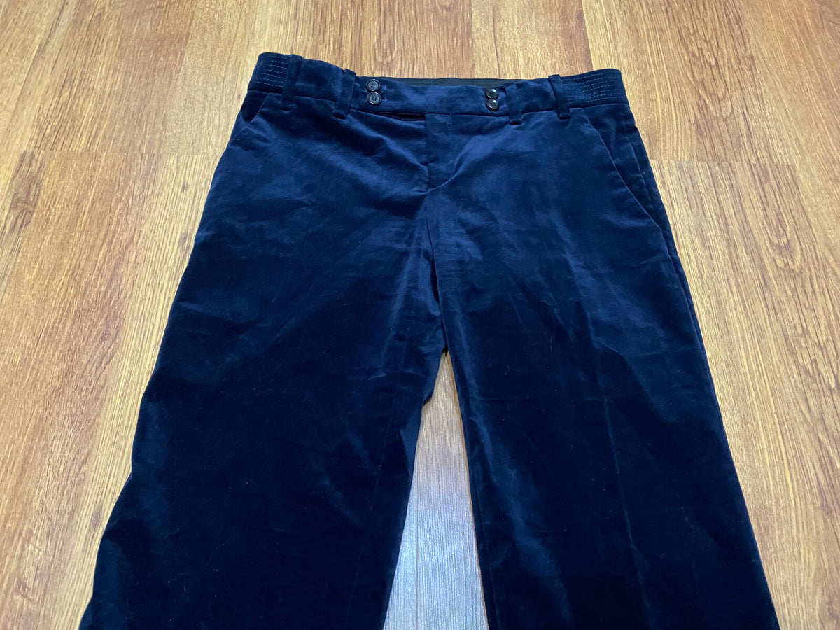 Gucci Indigo Velvet Straight Trousers