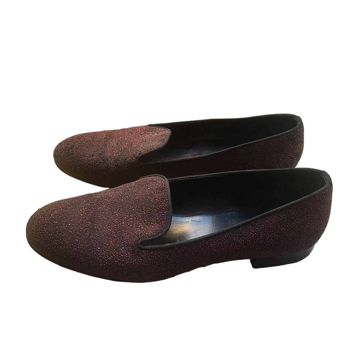 YSL Yves Saint Laurent Rouge Orient Glitter Slipper Flats