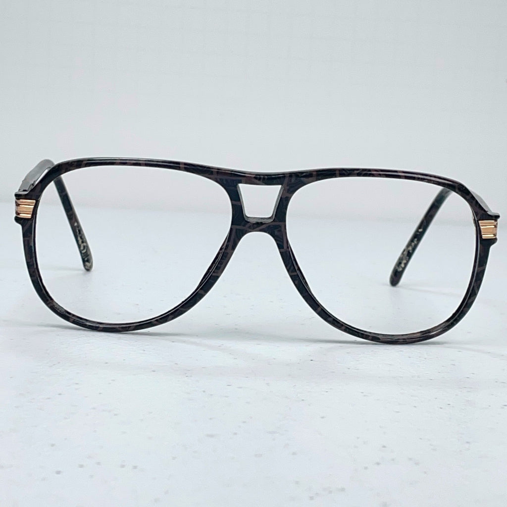 Gucci GG 1100 Aviator Sunglasses Frame, Brown & Gold