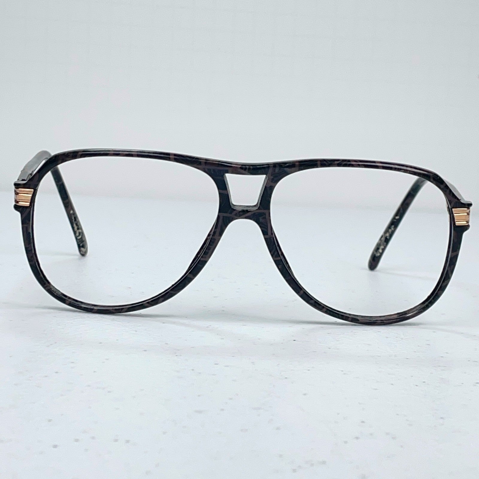 Gucci GG 1100 Aviator Sunglasses Frame, Brown & Gold