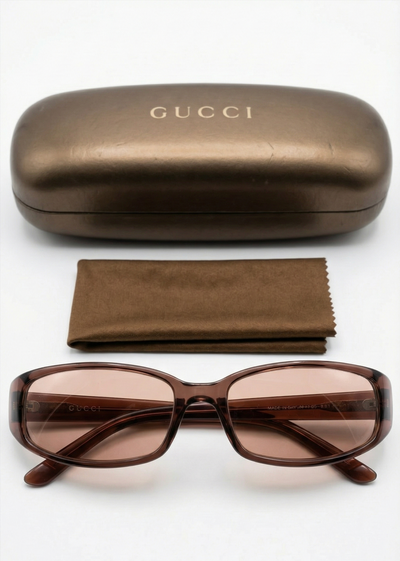 Vintage Gucci GG1188/N/S Sunglasses Mauve Brown