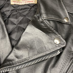 Excelled Leather Biker Moto Jacket, Black - Men's 40