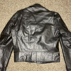 Excelled Leather Biker Moto Jacket, Black - Men's 40