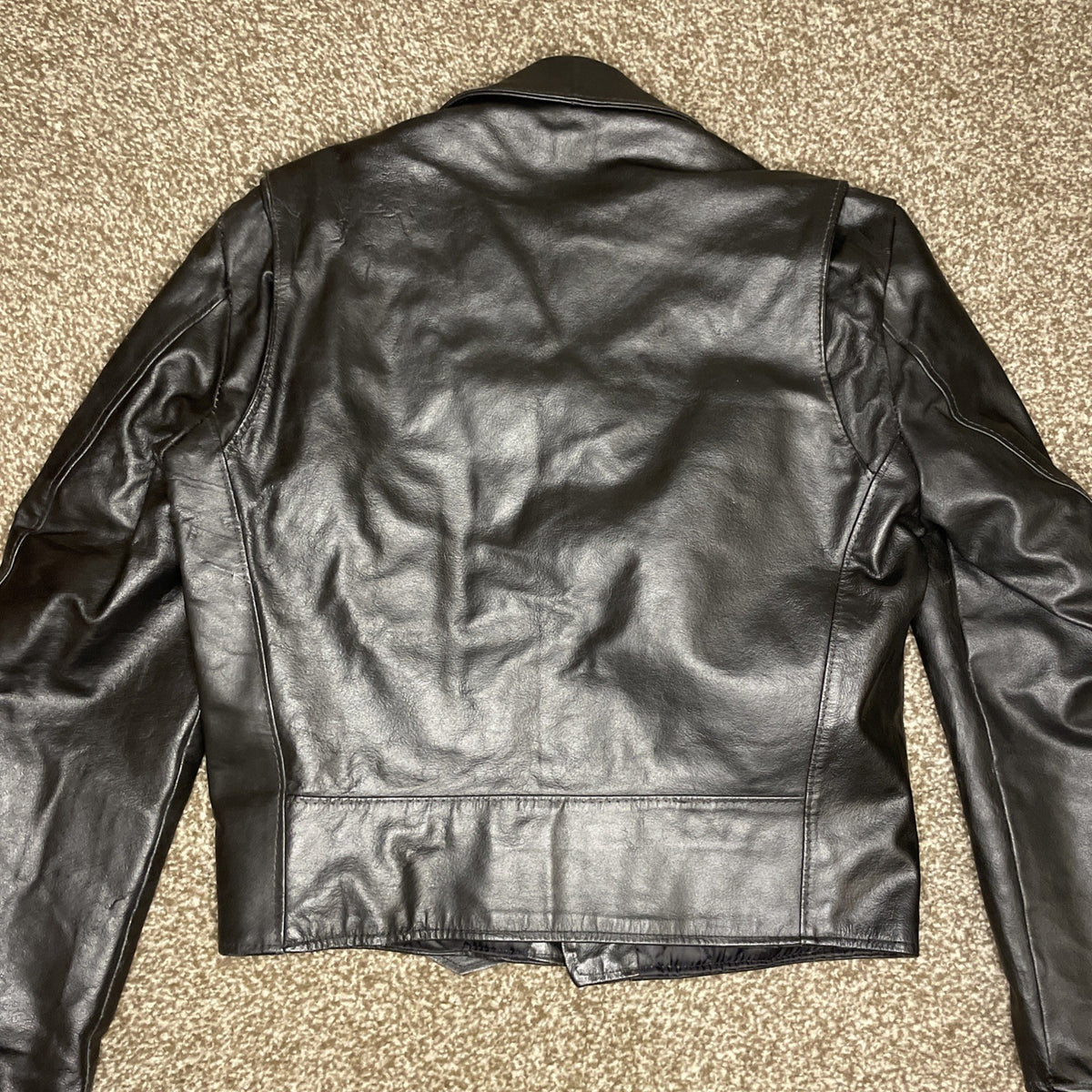 Excelled Leather Biker Moto Jacket, Black - Men's 40