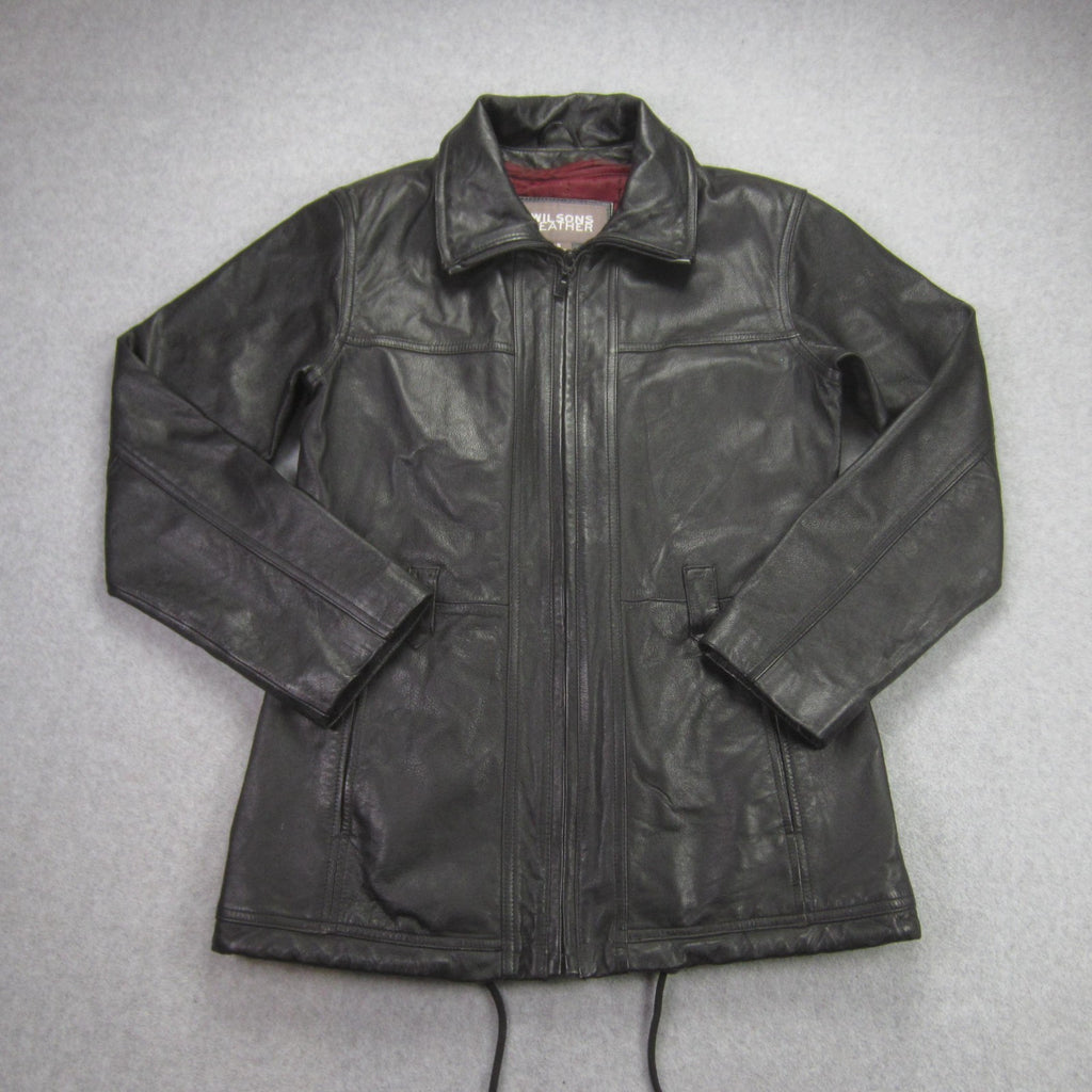 Wilsons Leather Jacket - Black Leather with Removable Thinsulate Liner