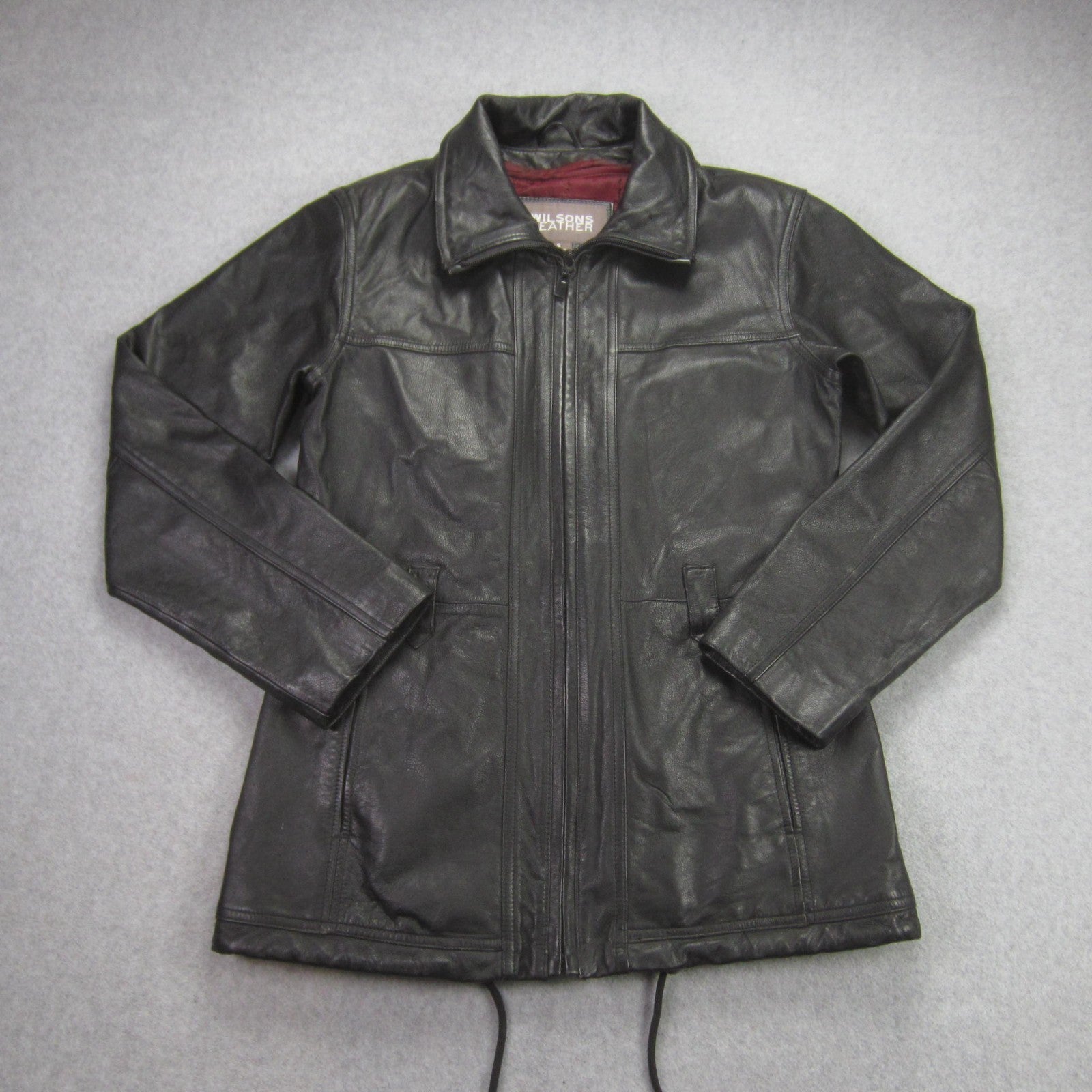 Wilsons Leather Jacket - Black Leather with Removable Thinsulate Liner