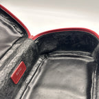Gucci Horsebit Vanity Case in Red Suede