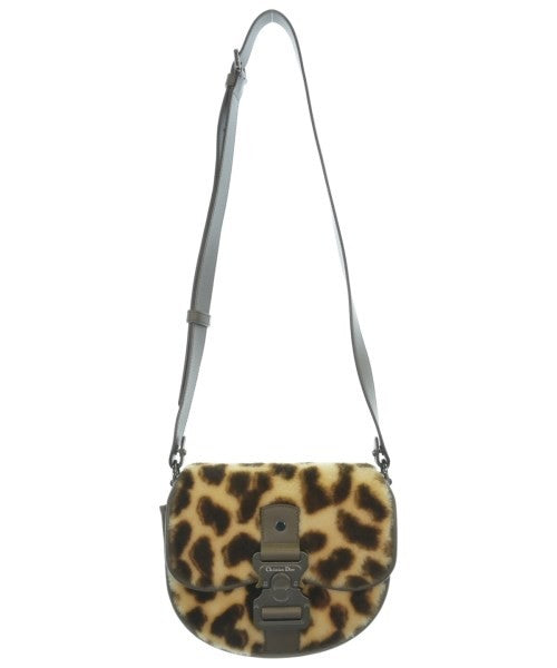 Dior Homme Shoulder Bag, Beige & Brown Patterned