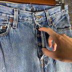 Levi's 501 Jeans - Light Wash Blue Straight Leg
