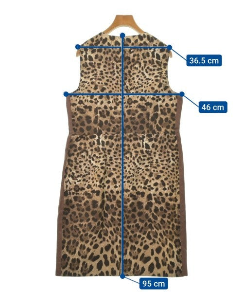 Dolce & Gabbana Leopard Print Dress, Brown