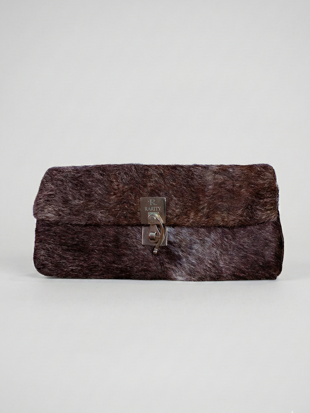 Rarity Handmade Brown & White Cowhide Leather Clutch Cape Town