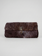 Rarity Handmade Brown & White Cowhide Leather Clutch Cape Town