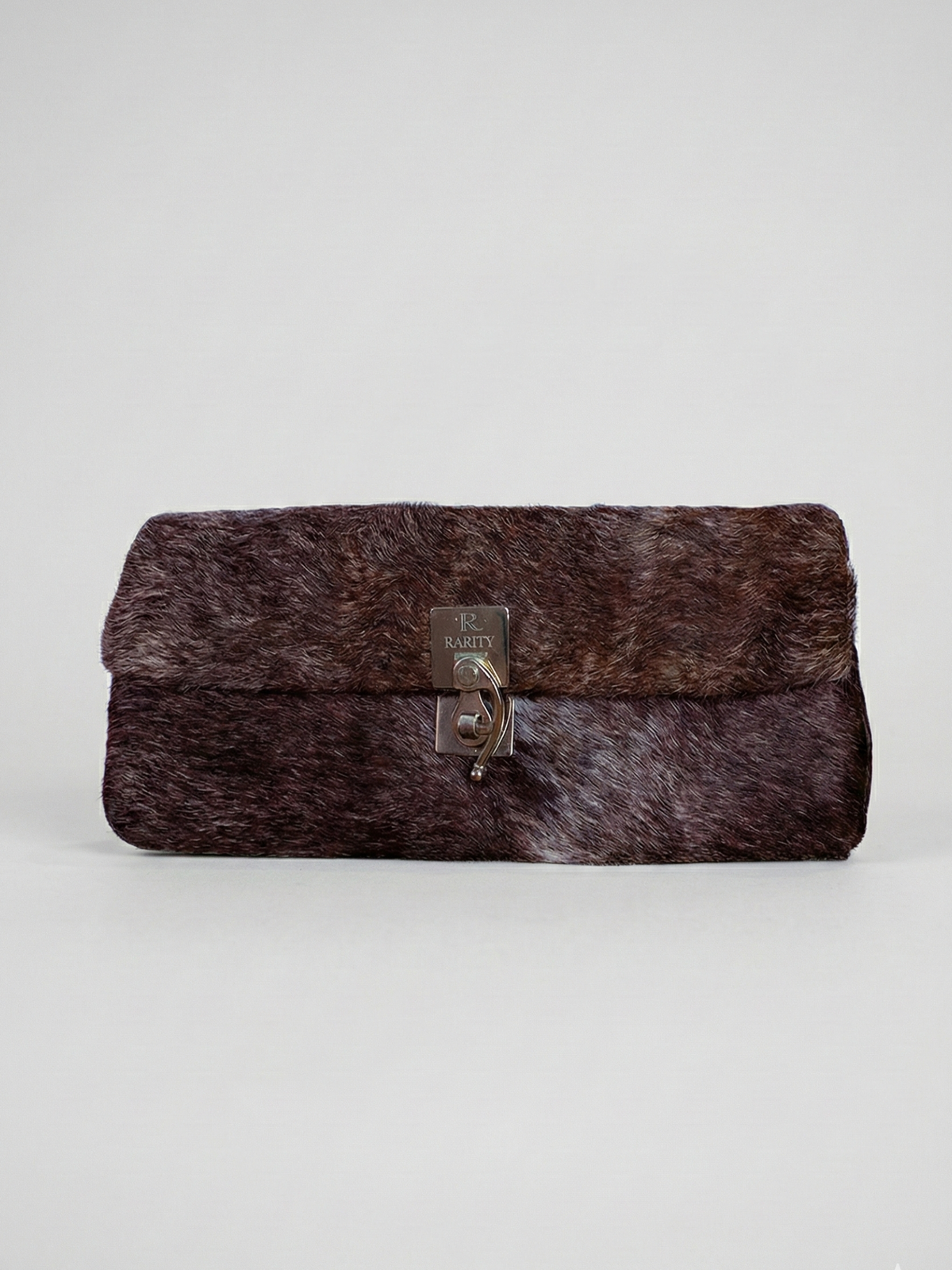Rarity Handmade Brown & White Cowhide Leather Clutch Cape Town