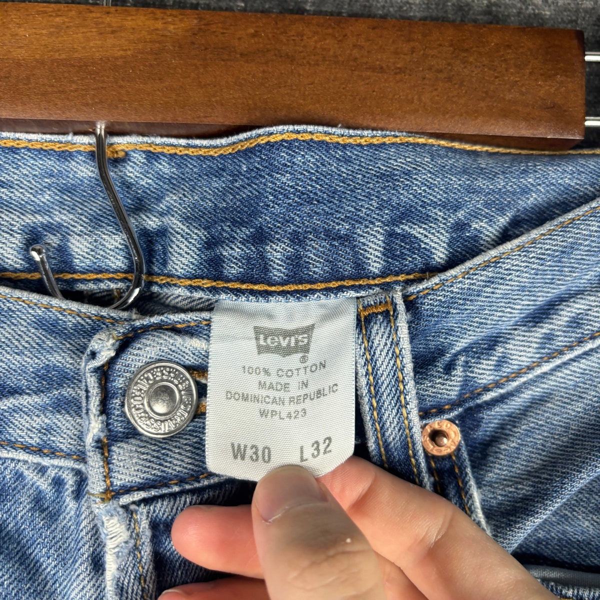 Levi's 501 Jeans - Light Wash Blue Straight Leg