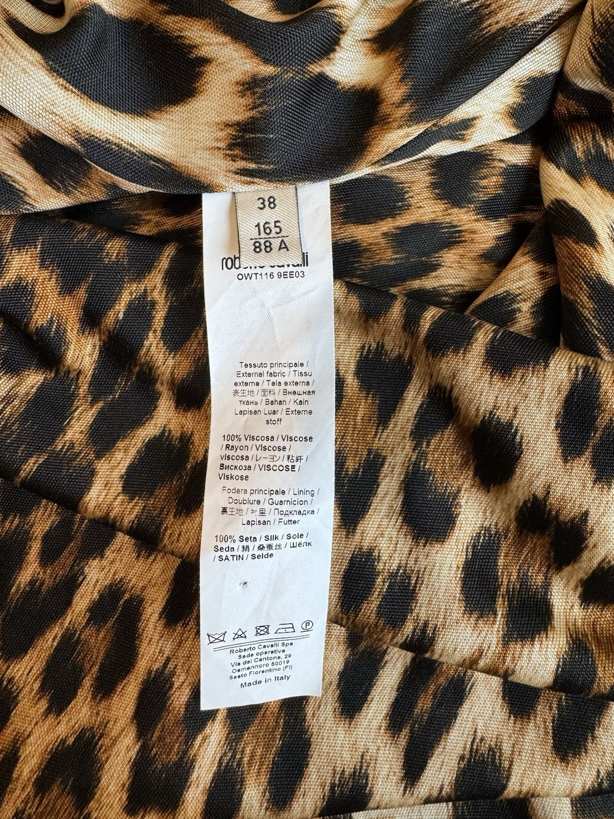 Roberto Cavalli Tiger Print Dress
