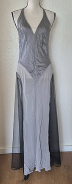 Victoria's Secret Silk Sheer Maxi Slip Dress