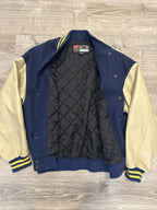 Nike NCAA Varsity Bomber Jacket with Leather Sleeves