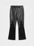 Vintage Y2K Bebe Low Waist Flared Leather Suede Pants (S0)