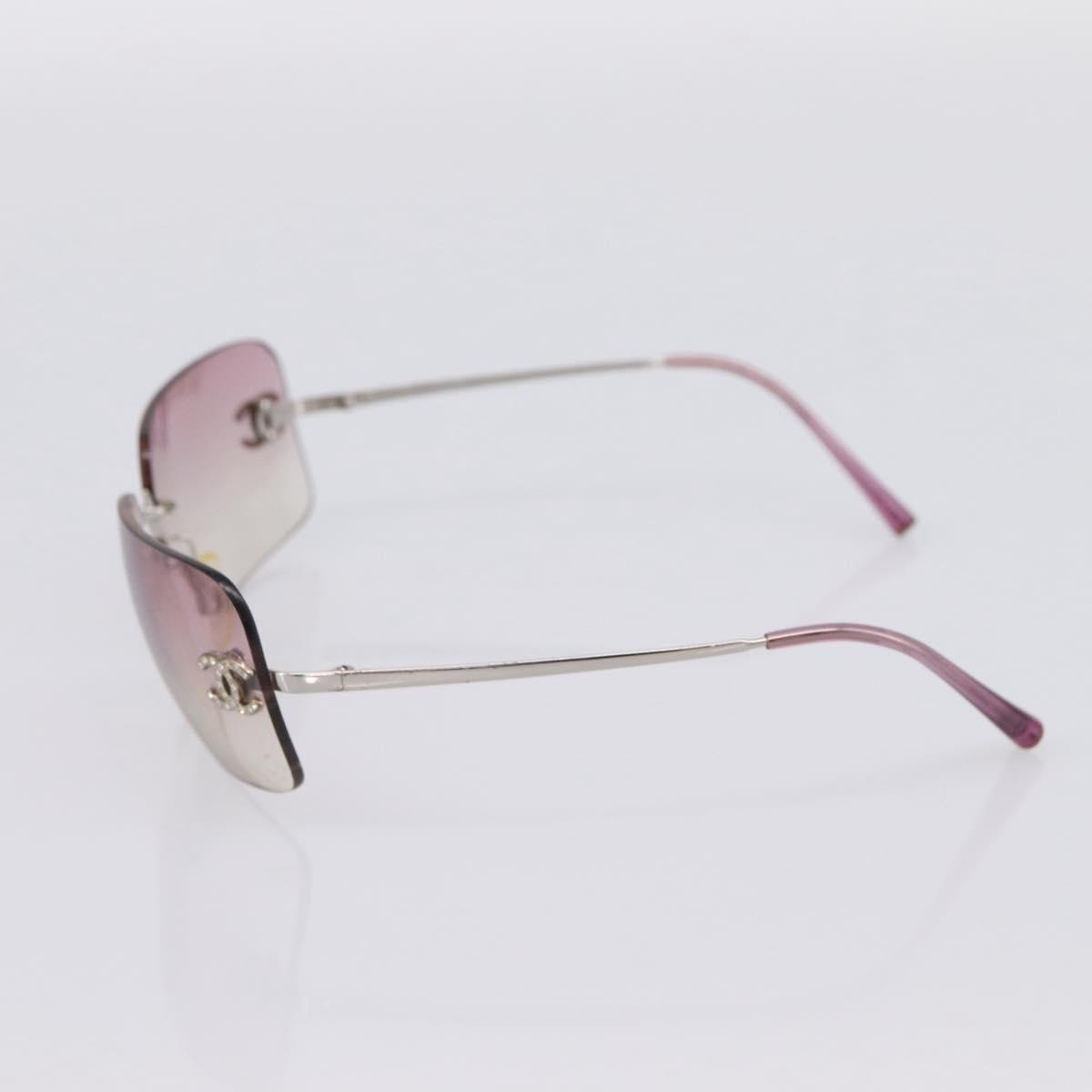 Chanel Silver Metal CC Sunglasses