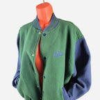 Nike Varsity Bomber Jacket in Blue and Green