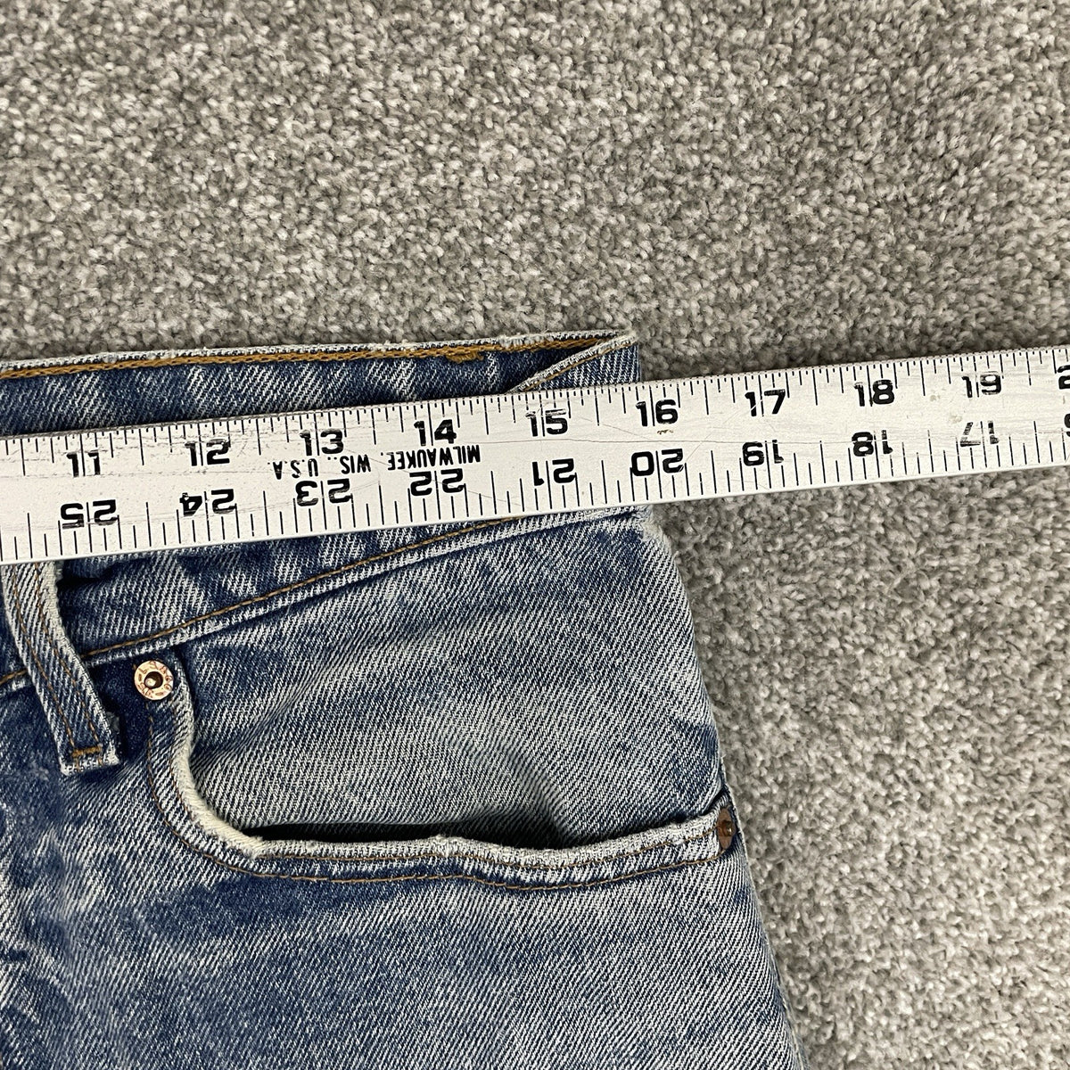 Levi's 505 Distressed Denim Jeans, Faded Wash