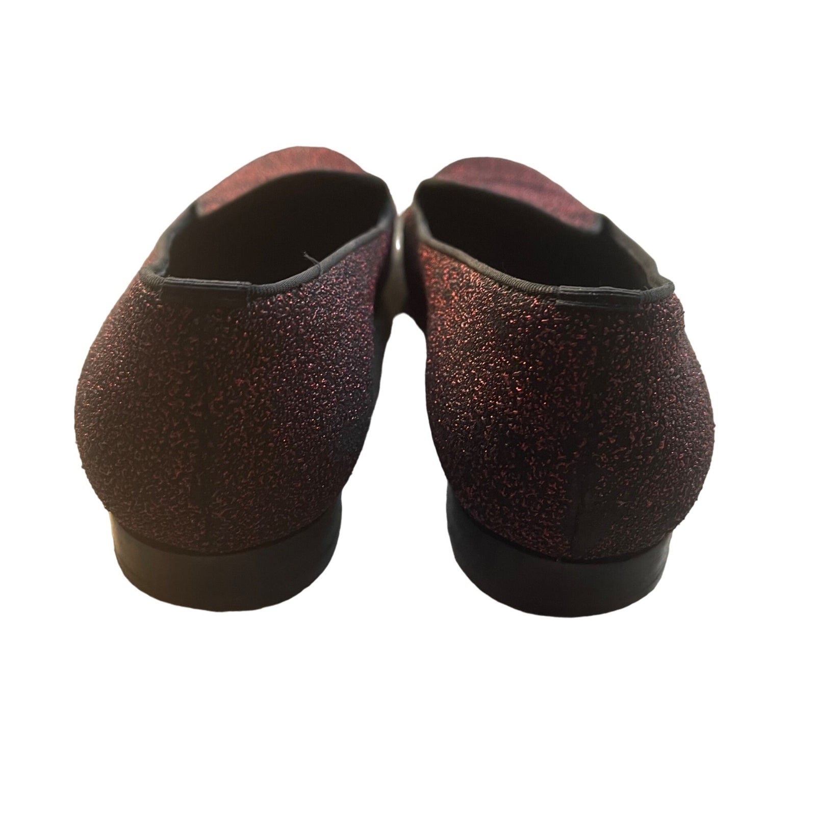 YSL Yves Saint Laurent Rouge Orient Glitter Slipper Flats