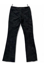 Bebe Black Suede Embellished Bootcut Flare Pants