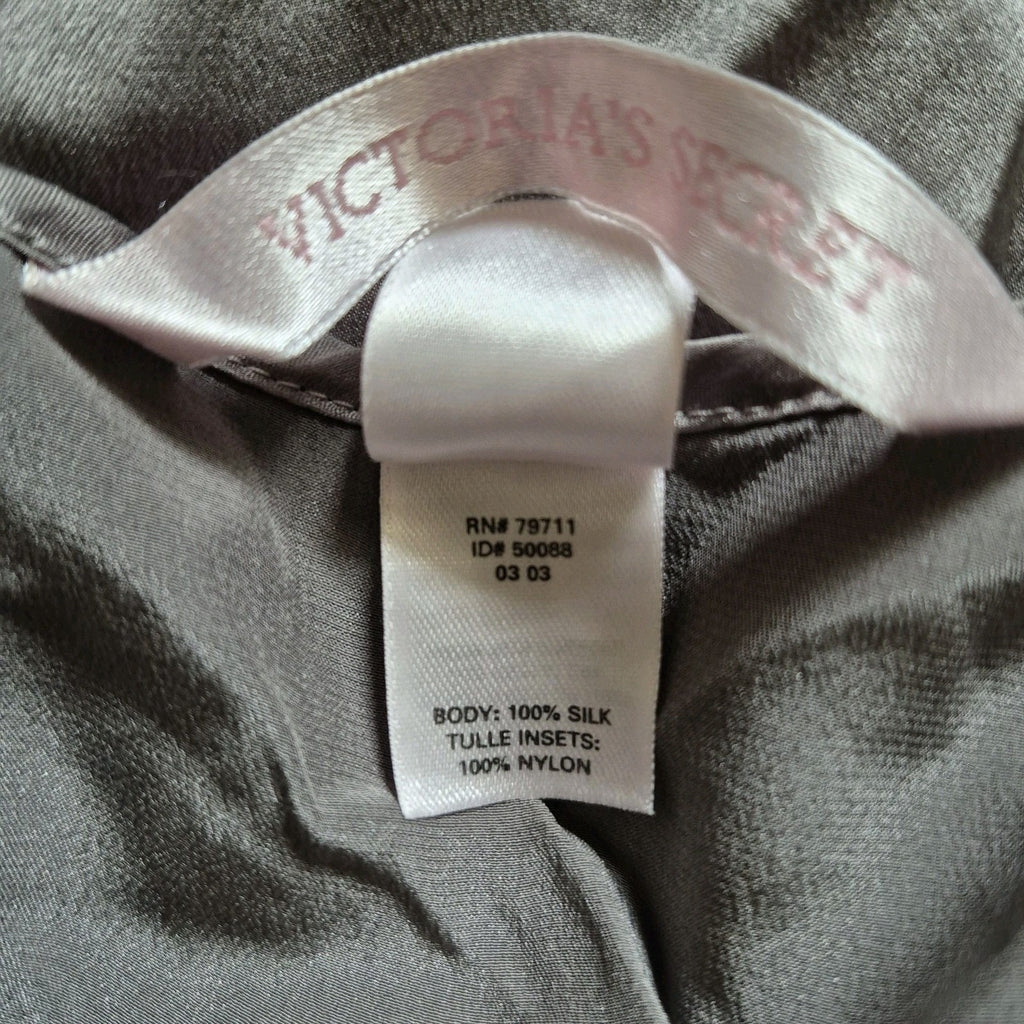 Victoria's Secret Silk Sheer Maxi Slip Dress