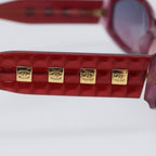Chanel Sunglasses, Red Plastic with Gold-Tone CC Hardware