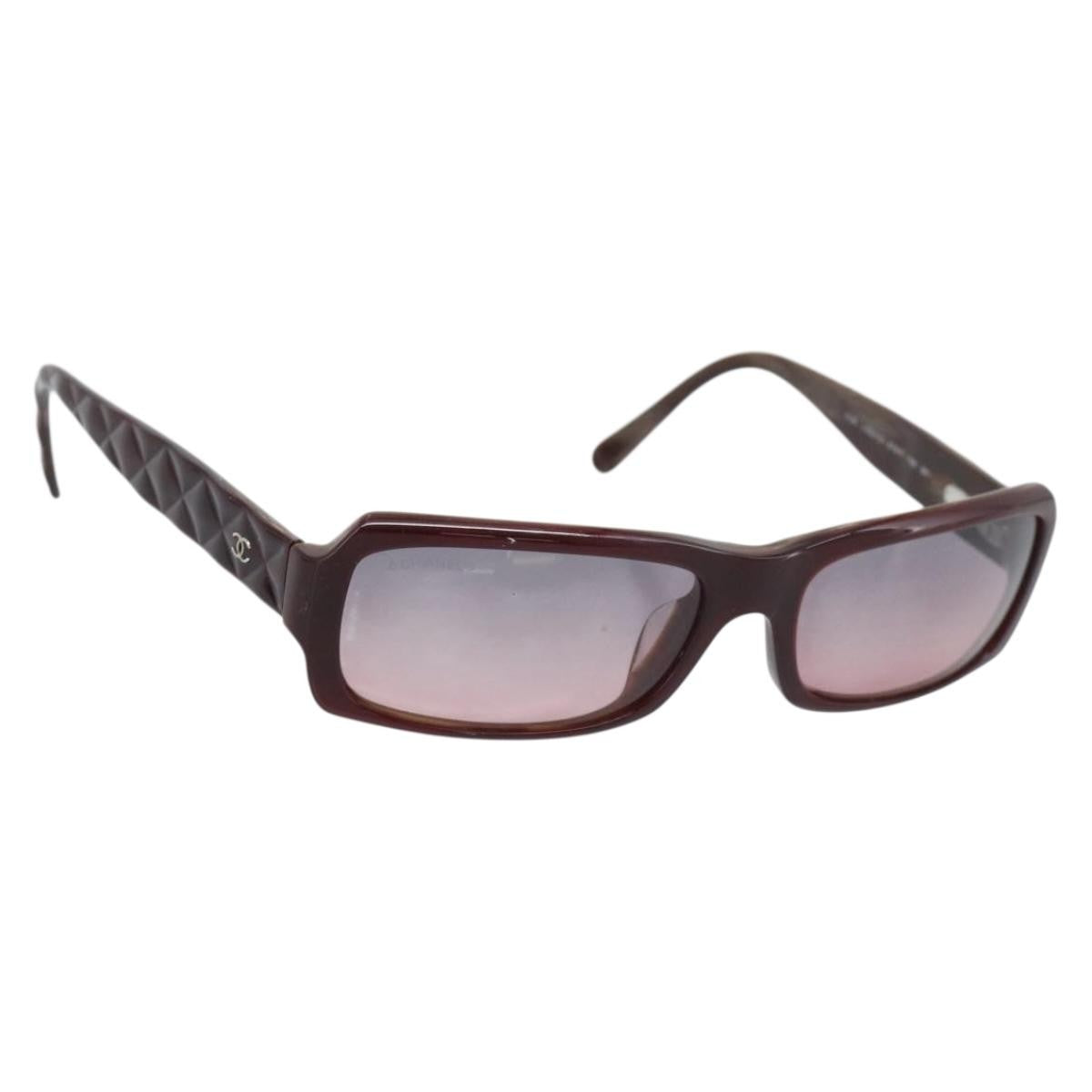 Chanel Sunglasses, Brown Plastic with CC Logo